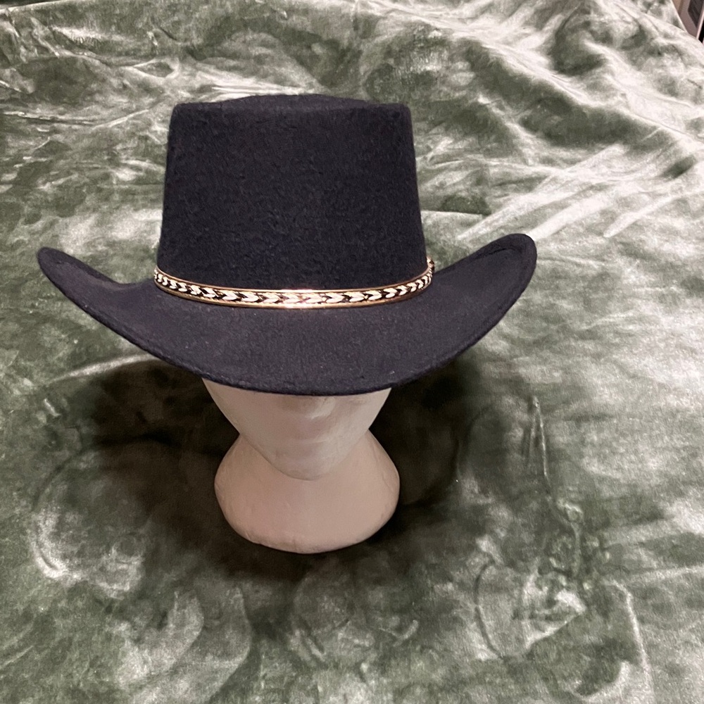 Vintage pigalle xxxxx black felt cowboy hat size 7